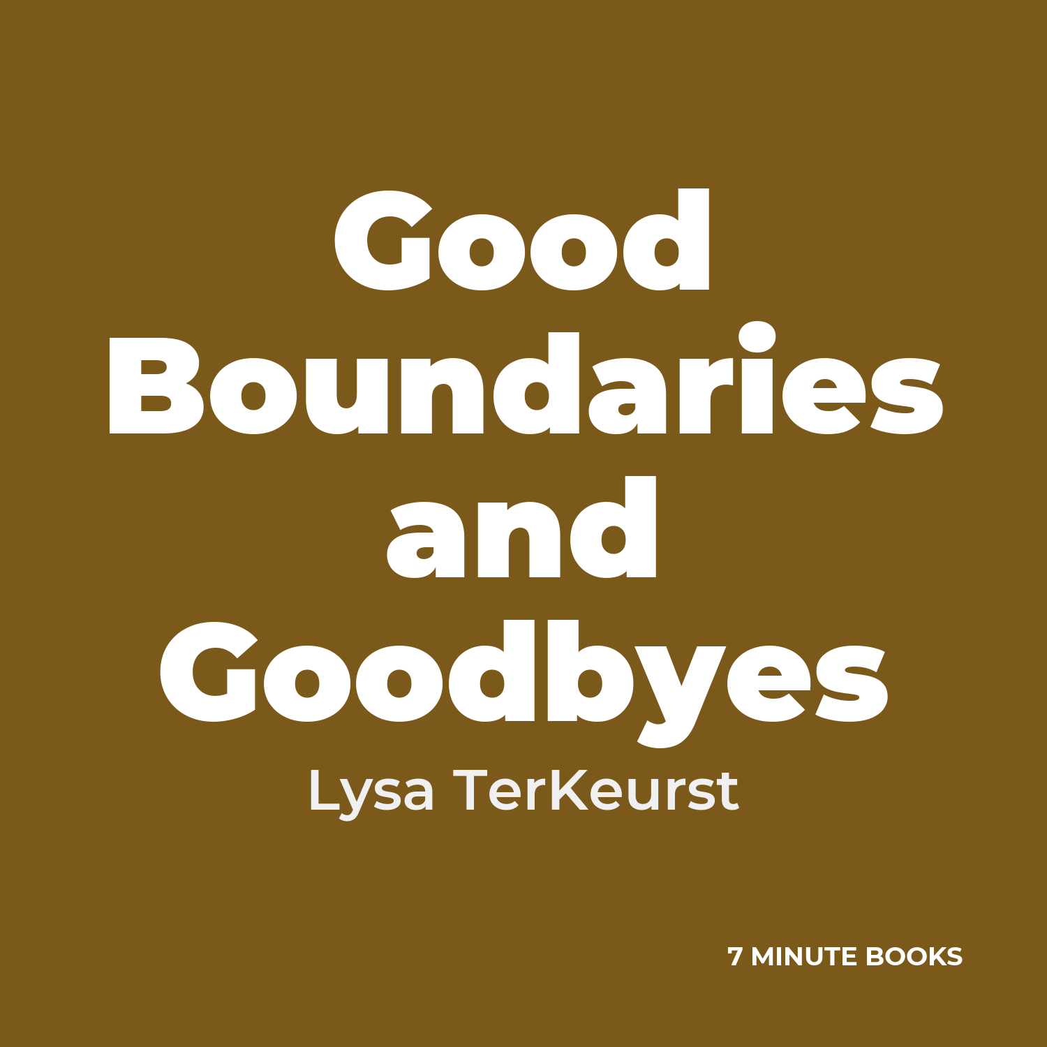 Good Boundaries and Goodbyes cover