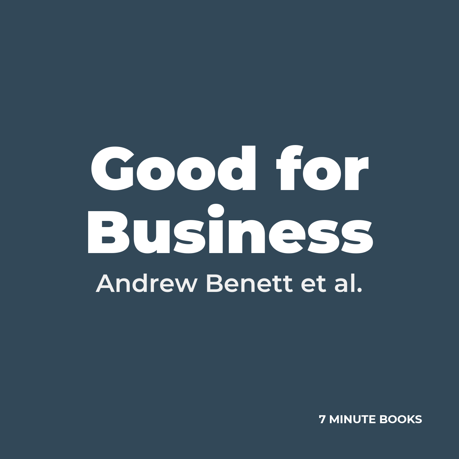 Good for Business cover