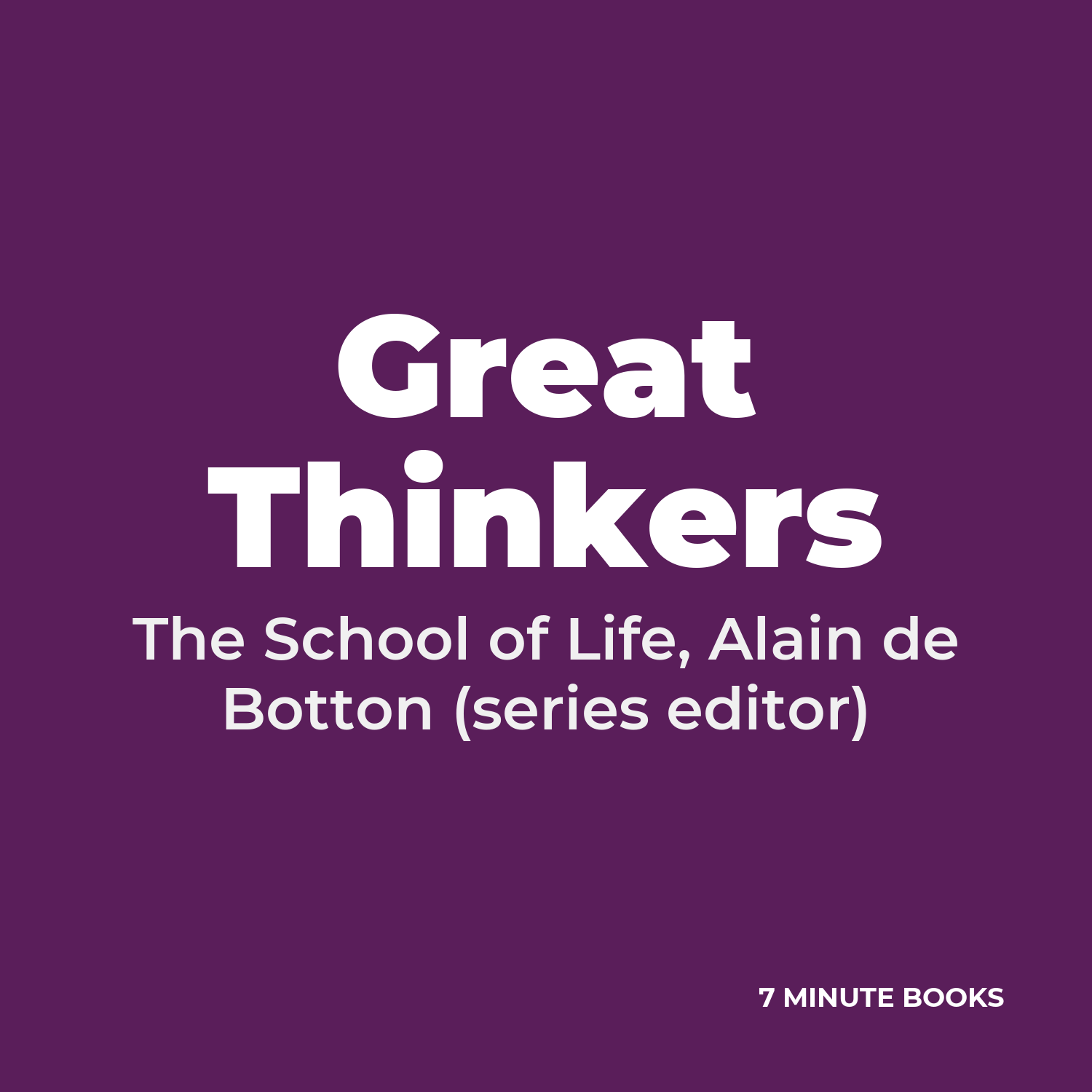 Great Thinkers cover
