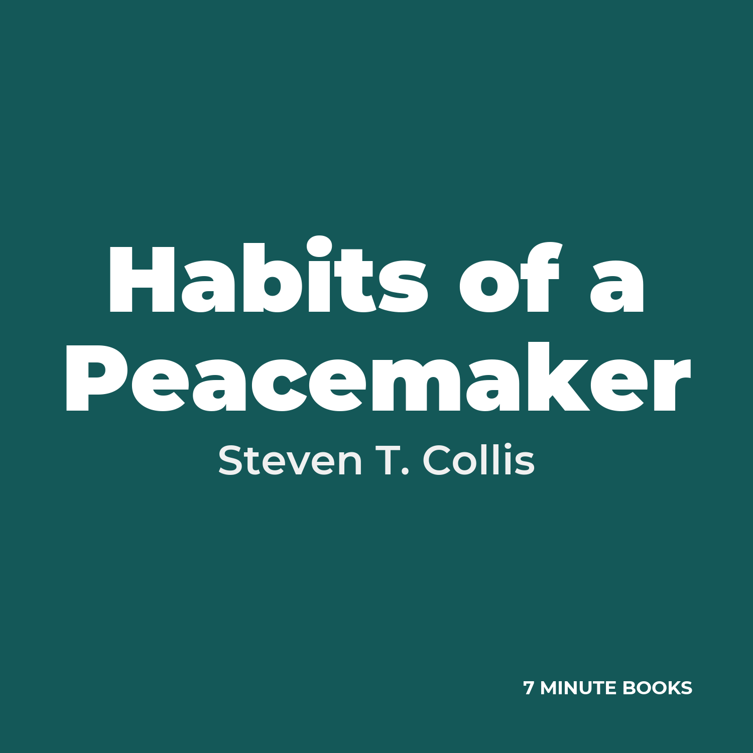 Habits of a Peacemaker cover