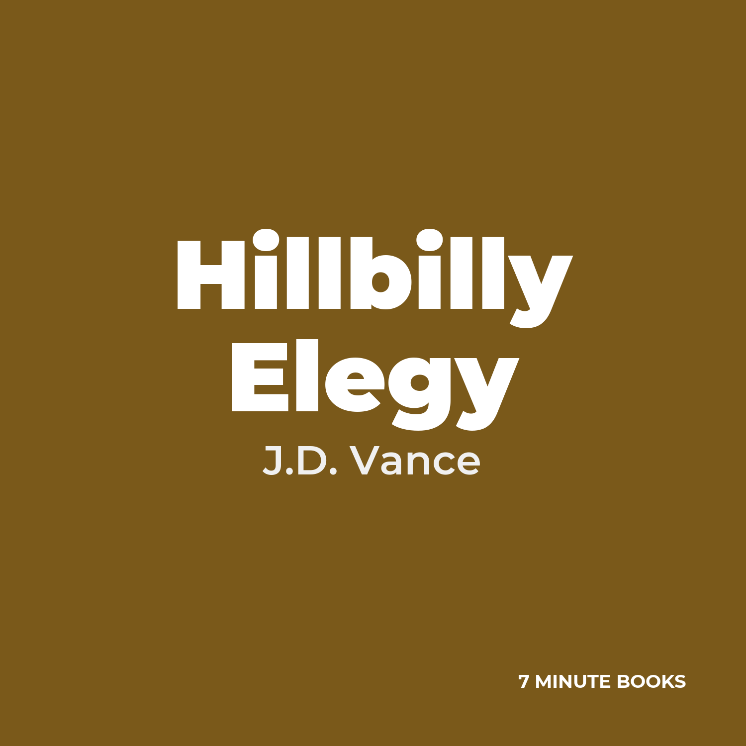 Hillbilly Elegy cover