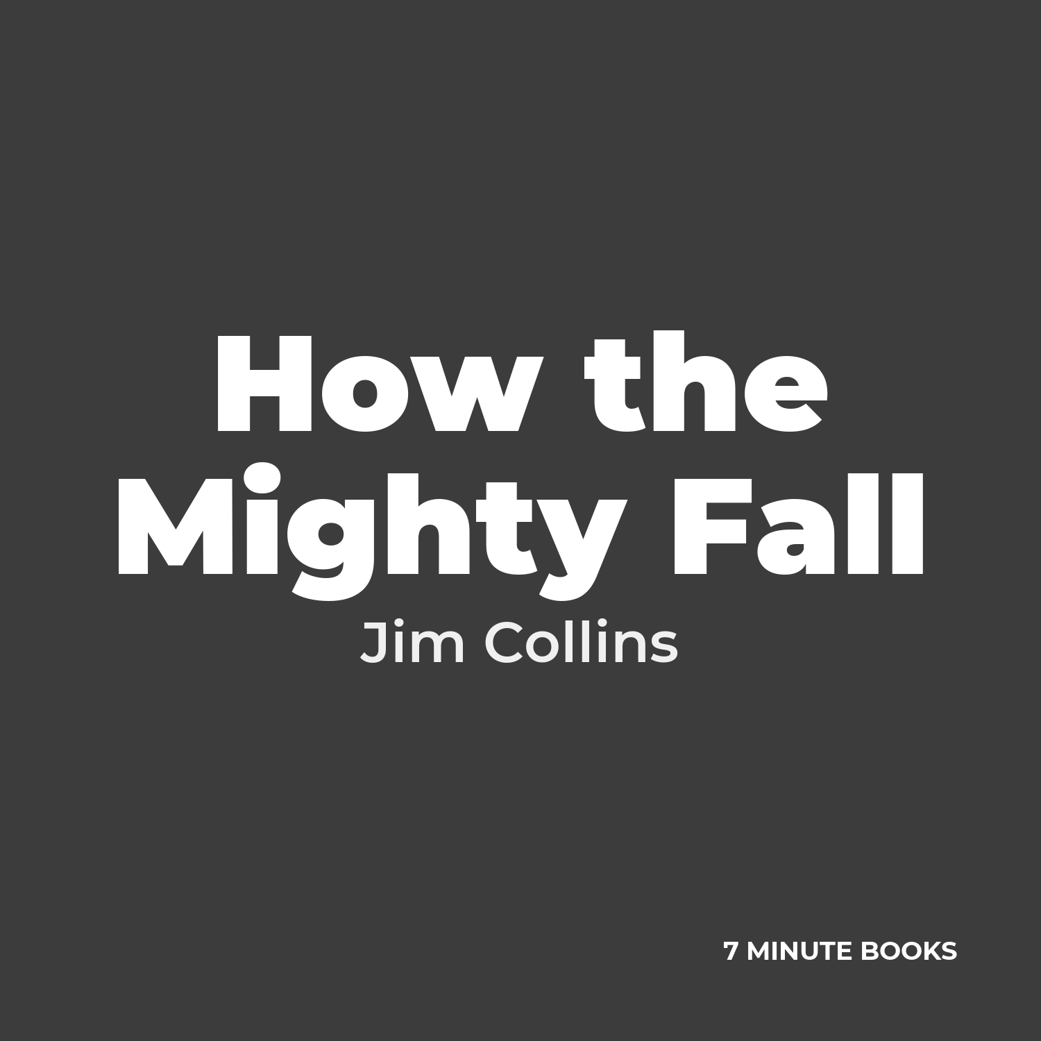 How the Mighty Fall cover