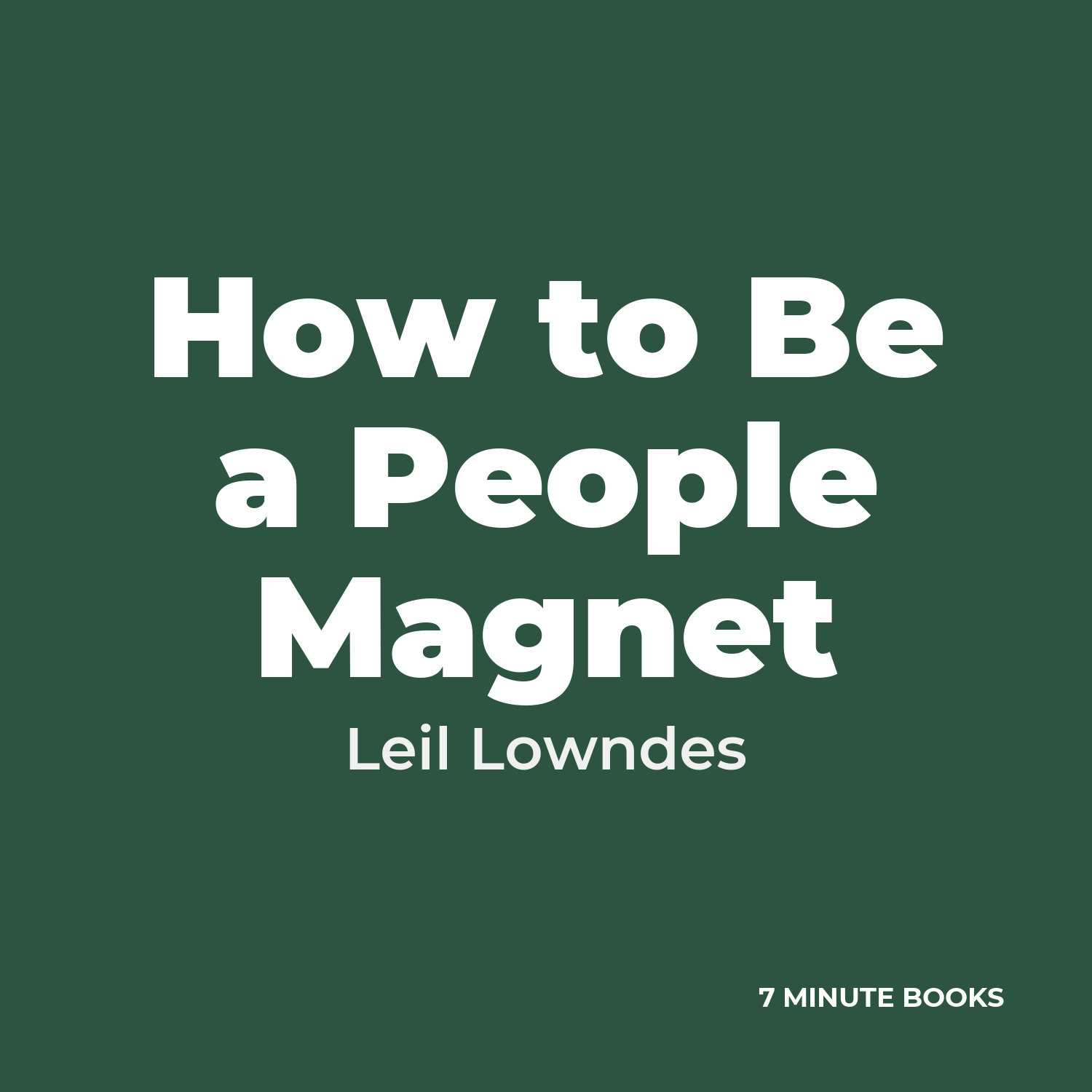 How to Be a People Magnet cover
