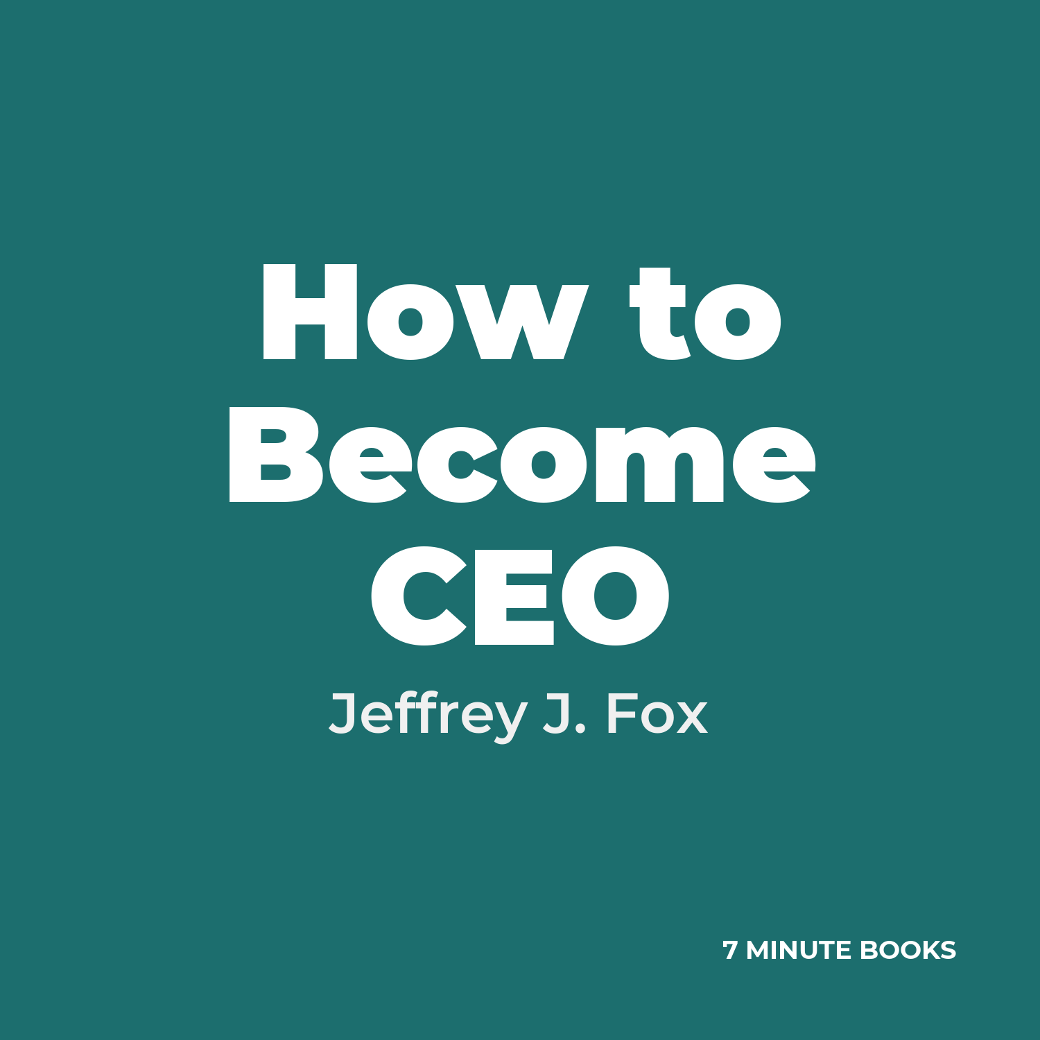 How to Become CEO cover
