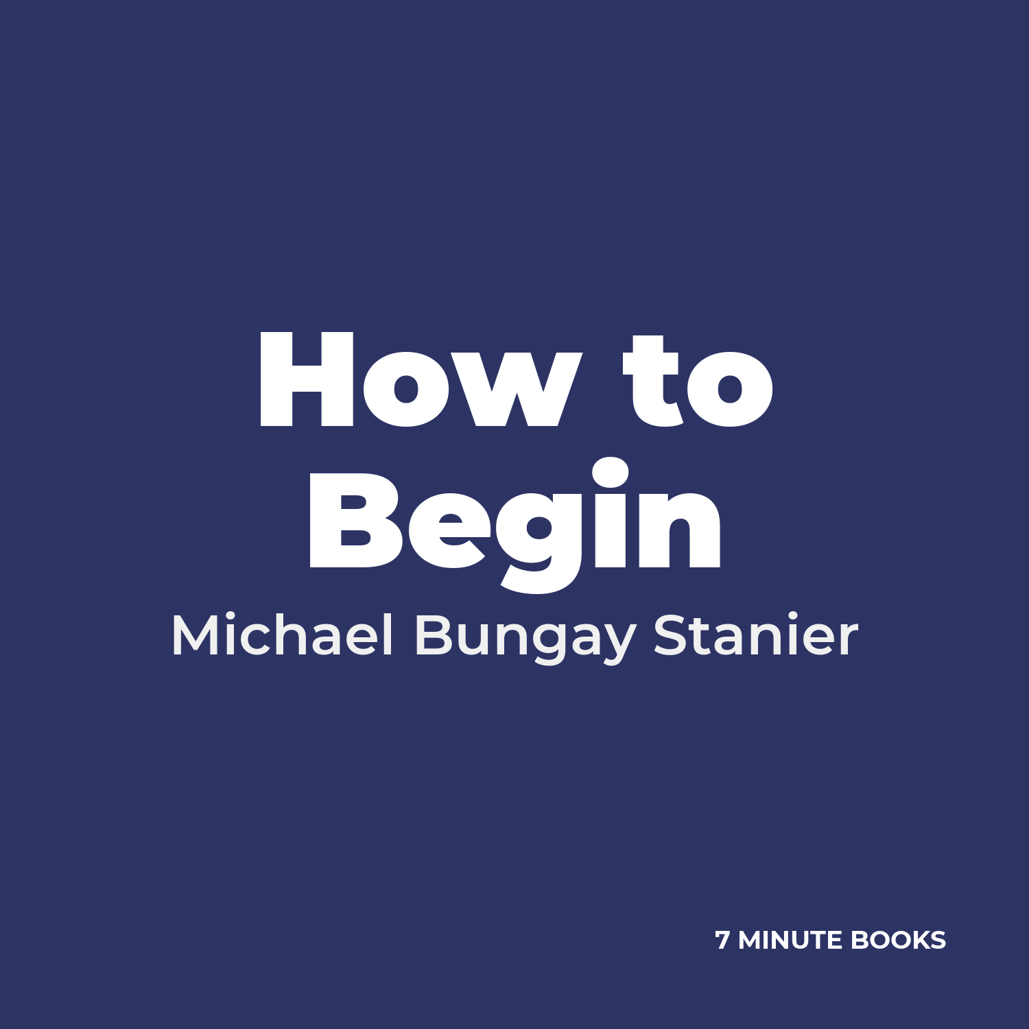 How to Begin cover