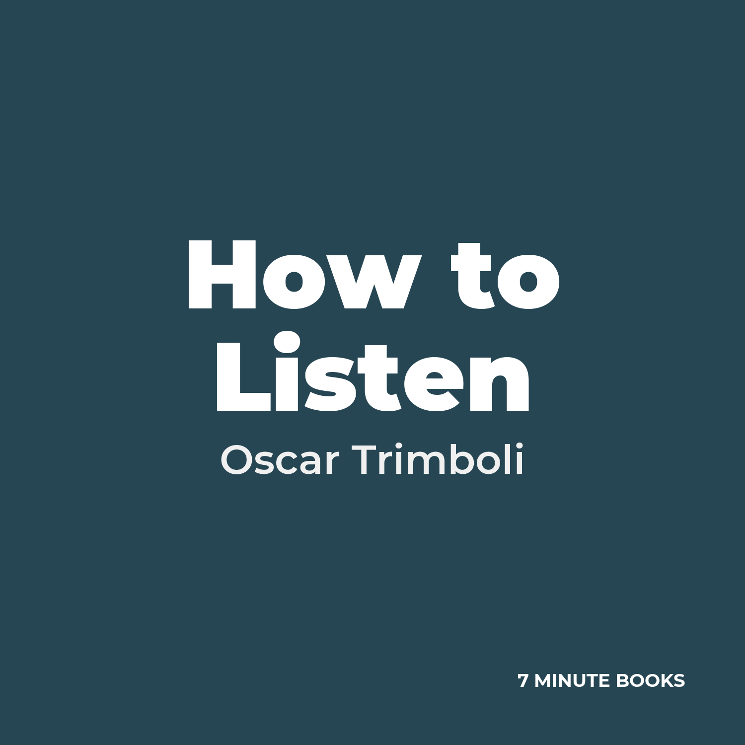 How to Listen cover