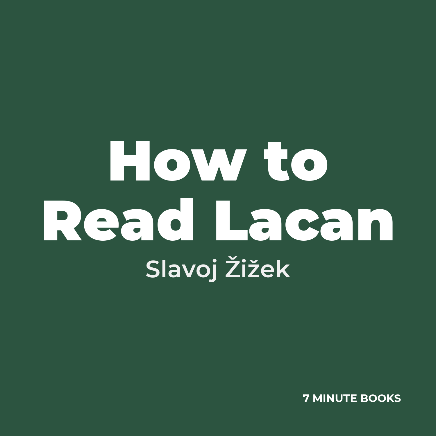 How to Read Lacan cover