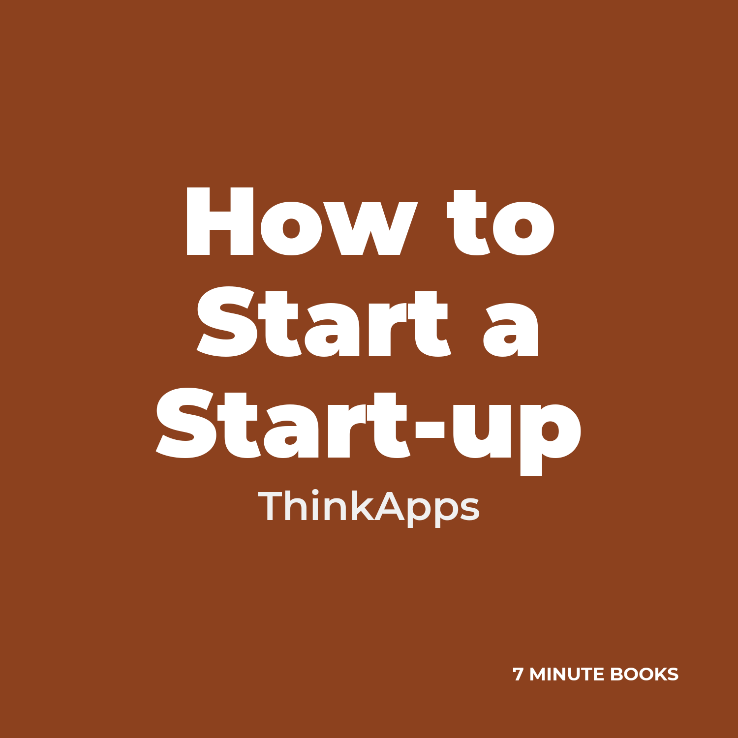 How to Start a Start-up cover