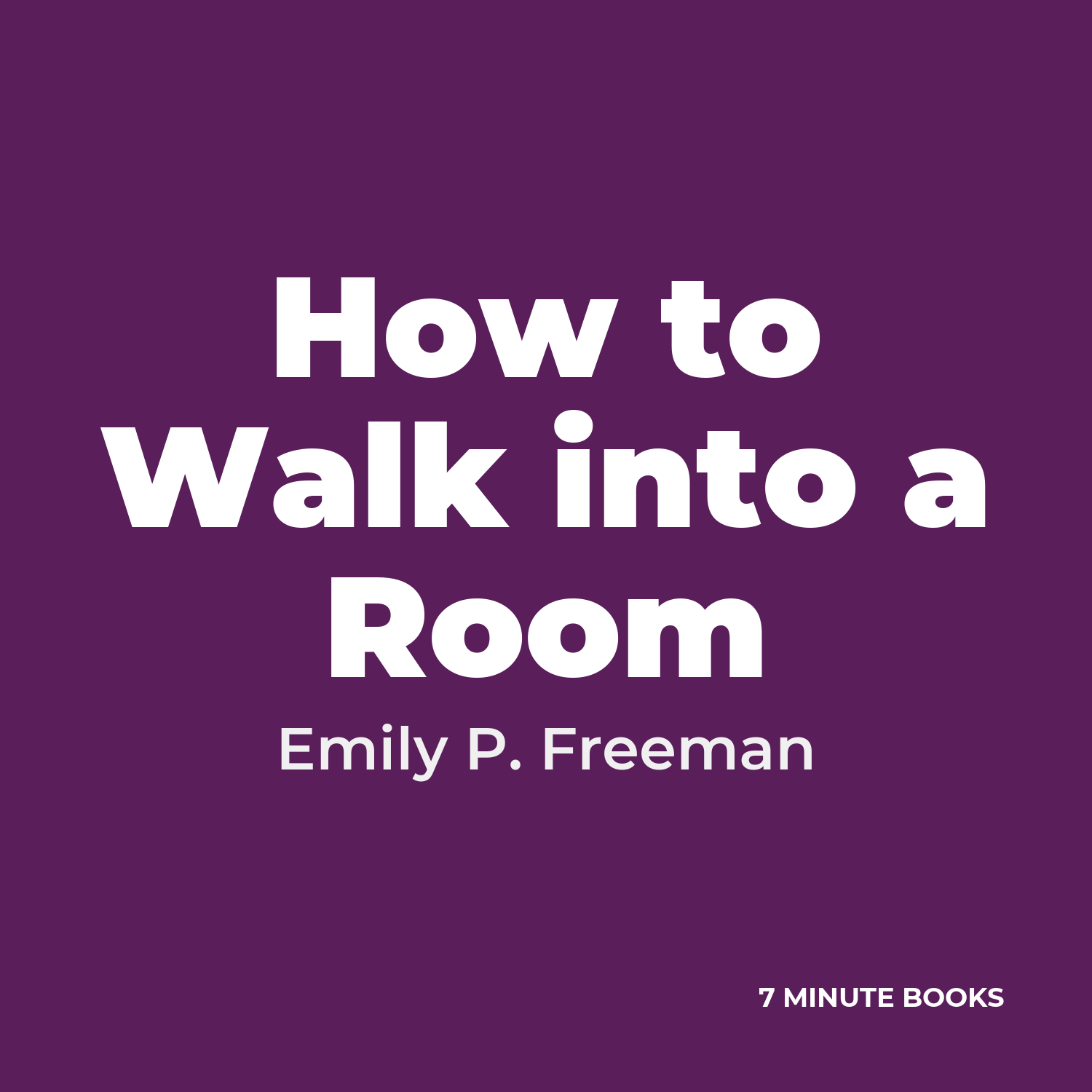 How to Walk into a Room cover