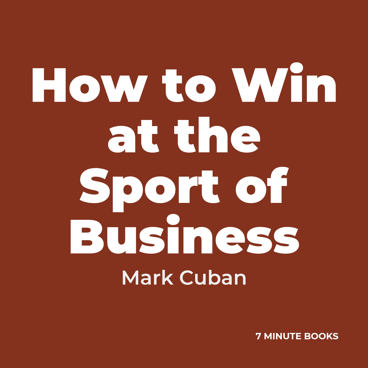 How to Win at the Sport of Business cover