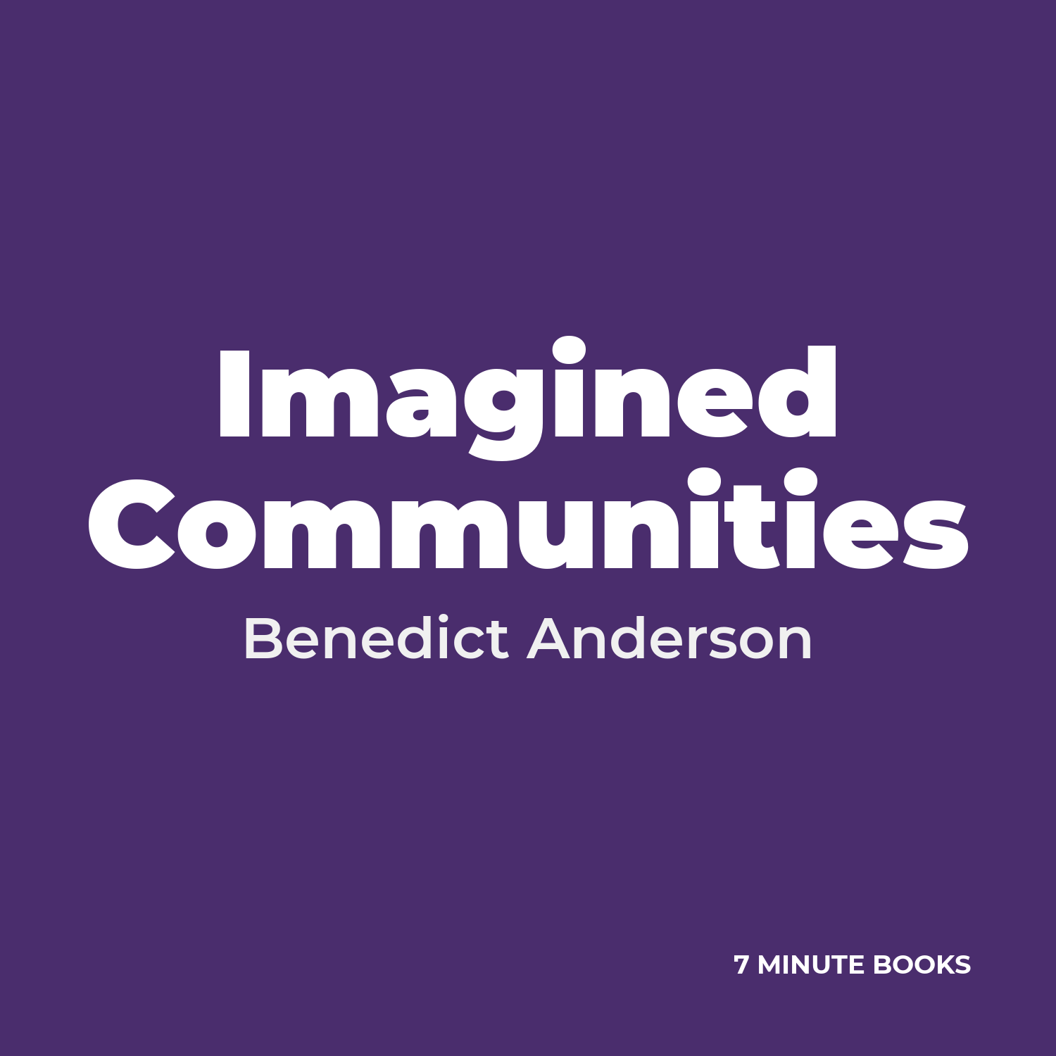 Imagined Communities cover