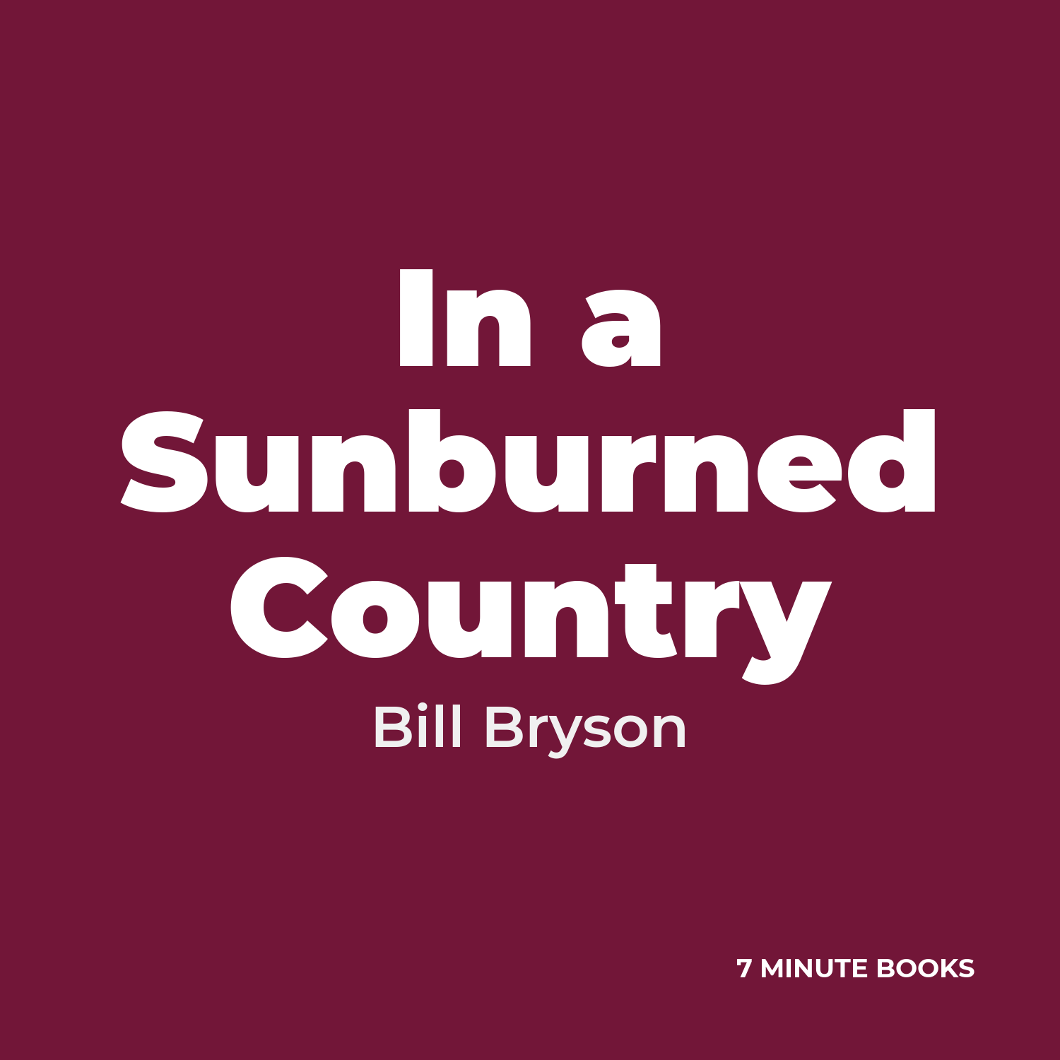 In a Sunburned Country cover
