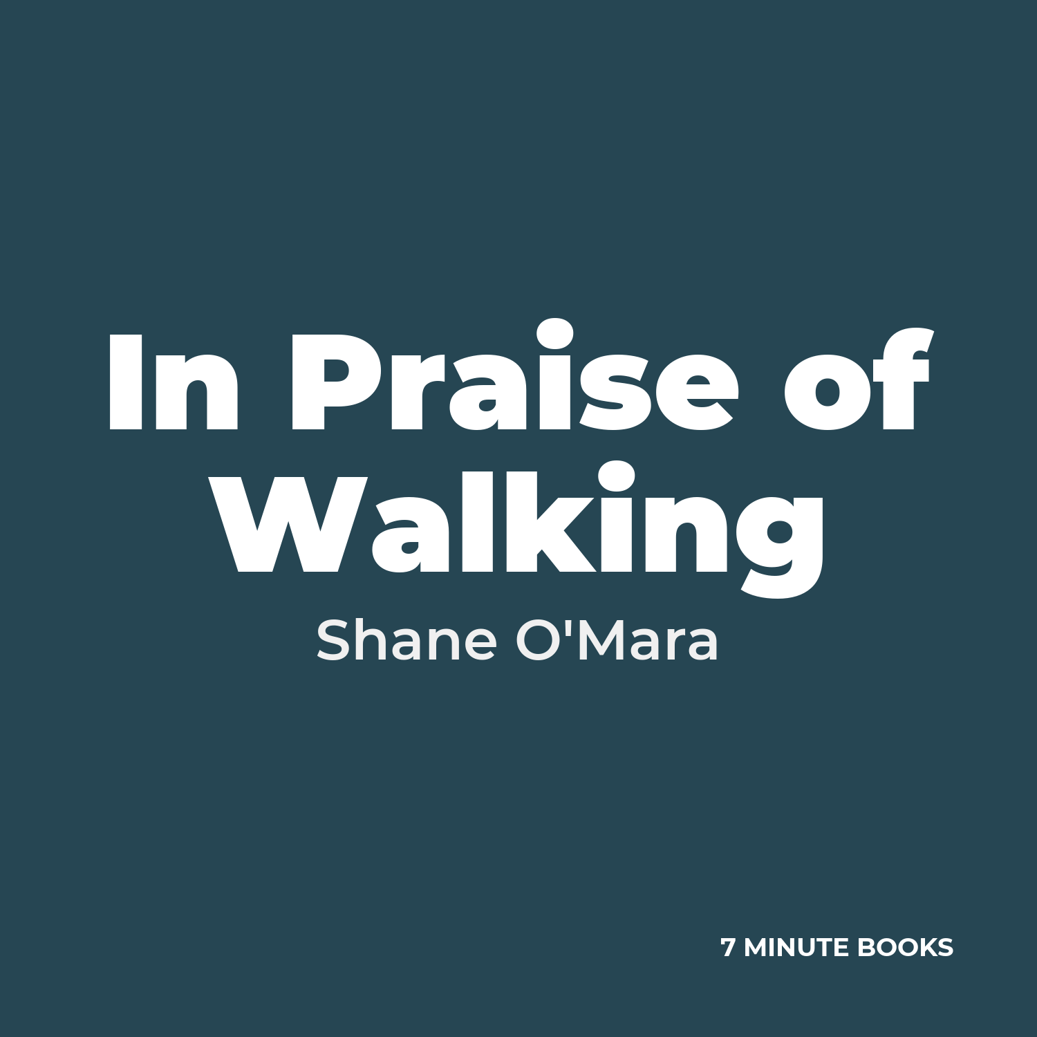 In Praise of Walking cover