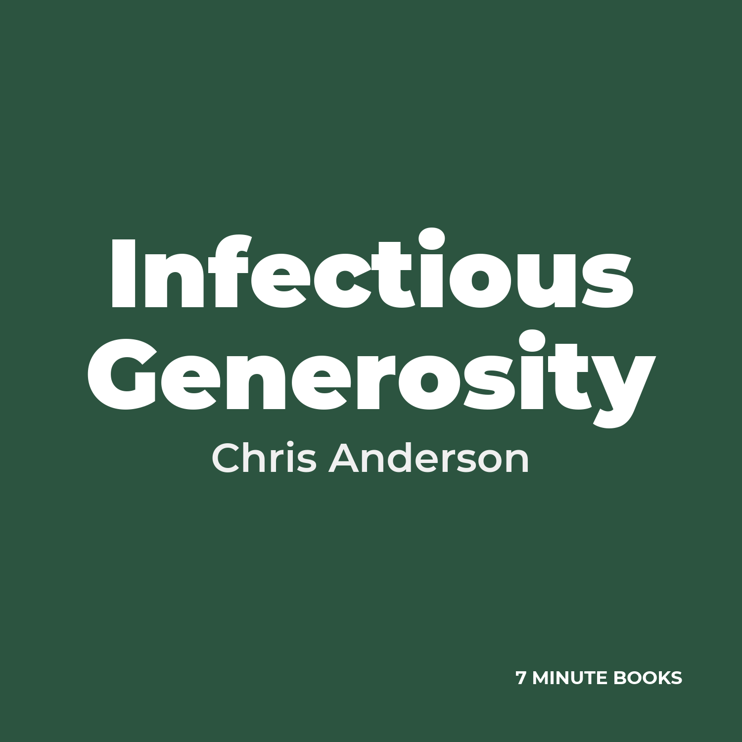 Infectious Generosity cover