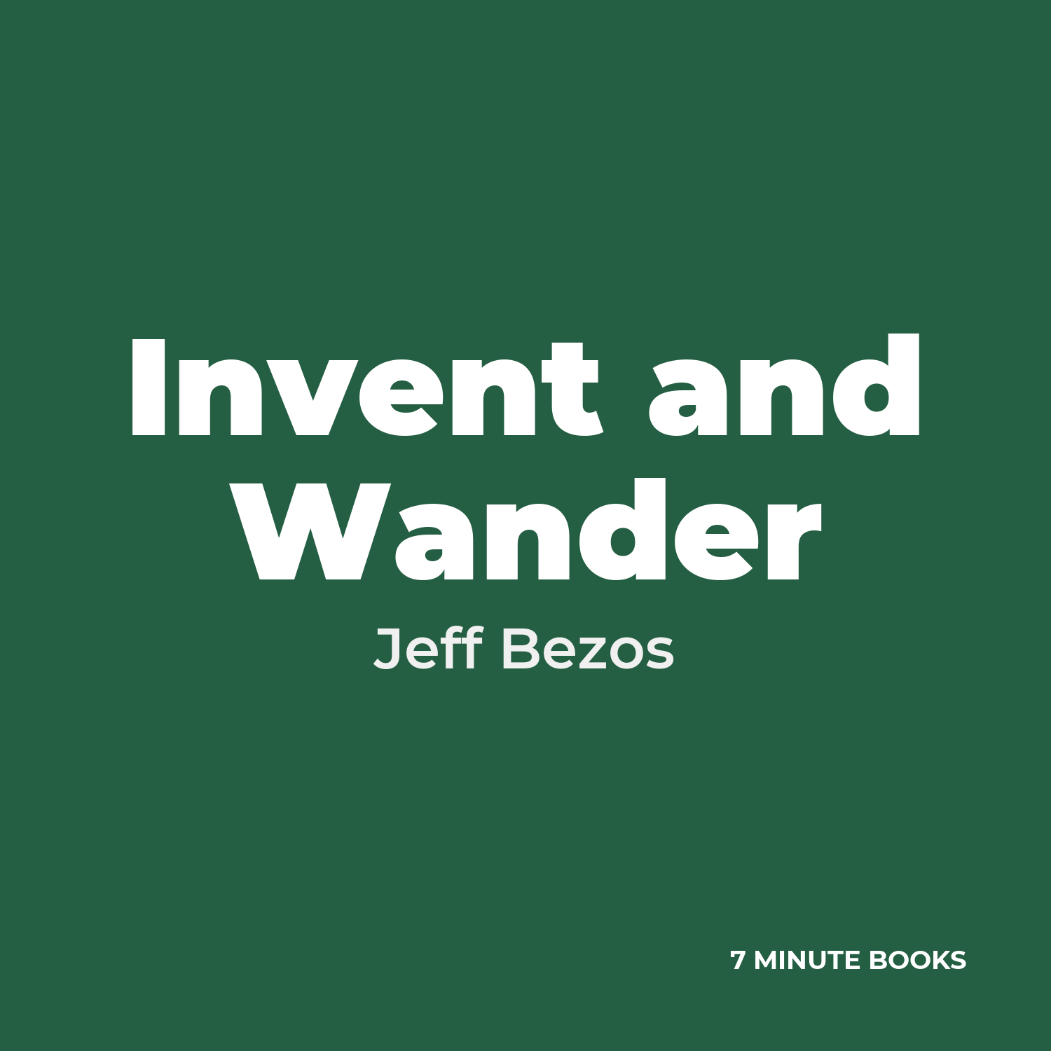 Invent and Wander cover