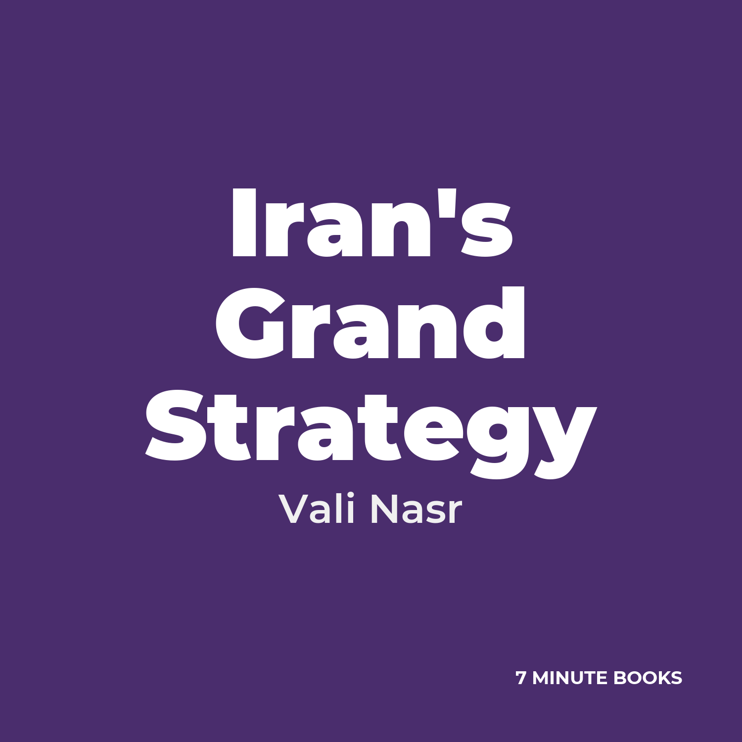 Iran's Grand Strategy cover