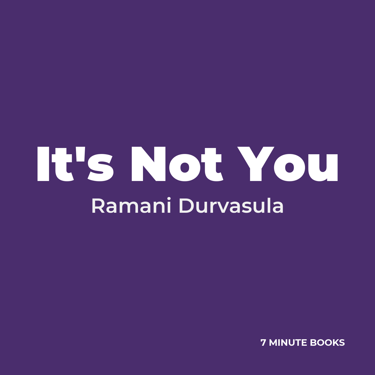 It's Not You cover