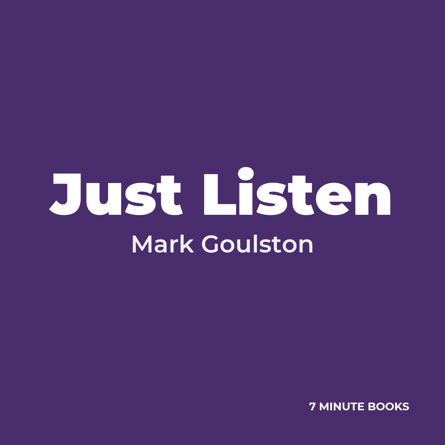 Just Listen cover