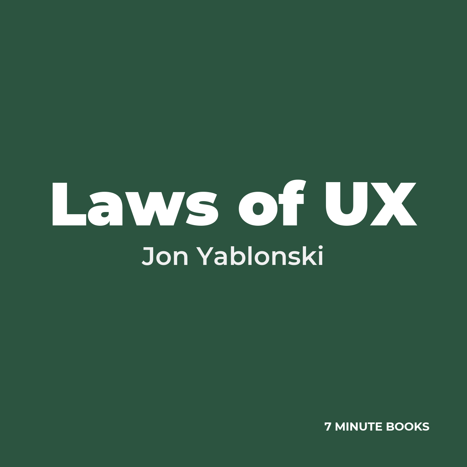 Laws of UX cover