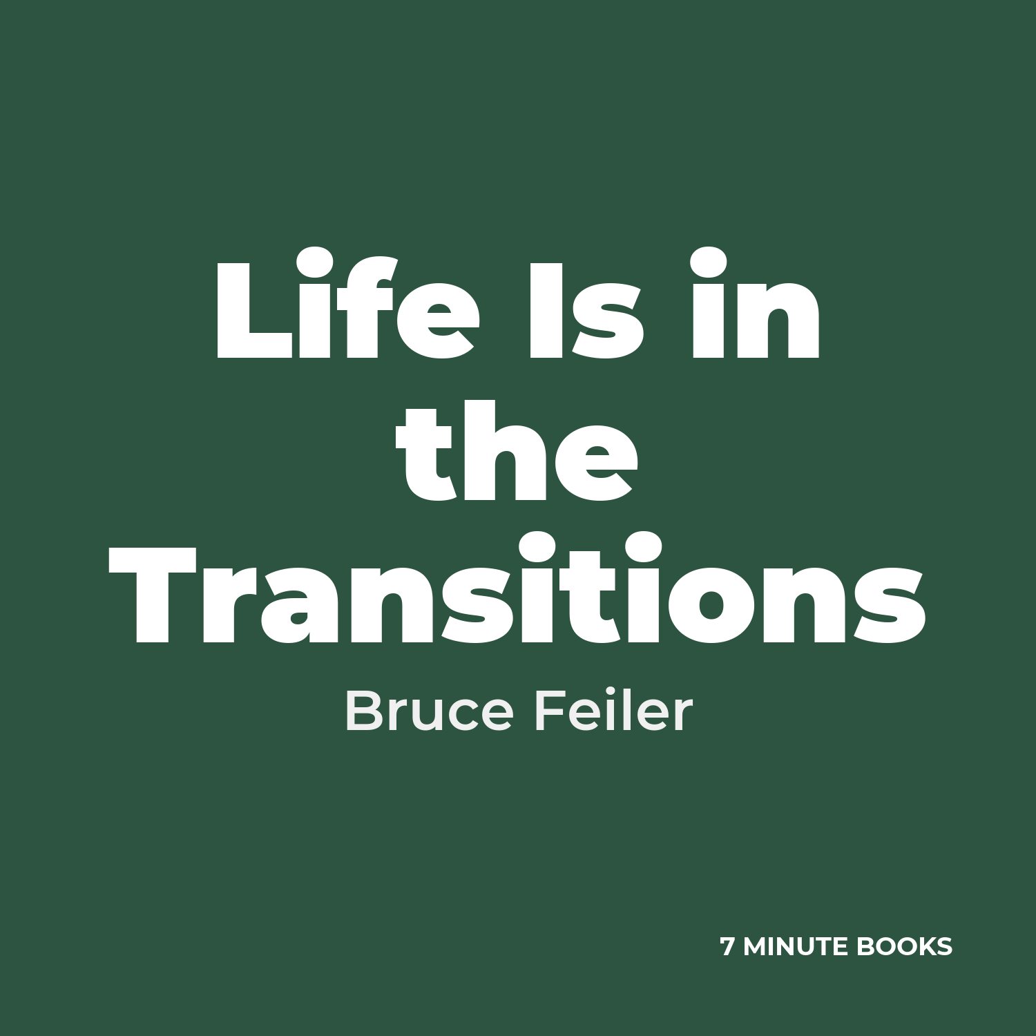 Life Is in the Transitions cover