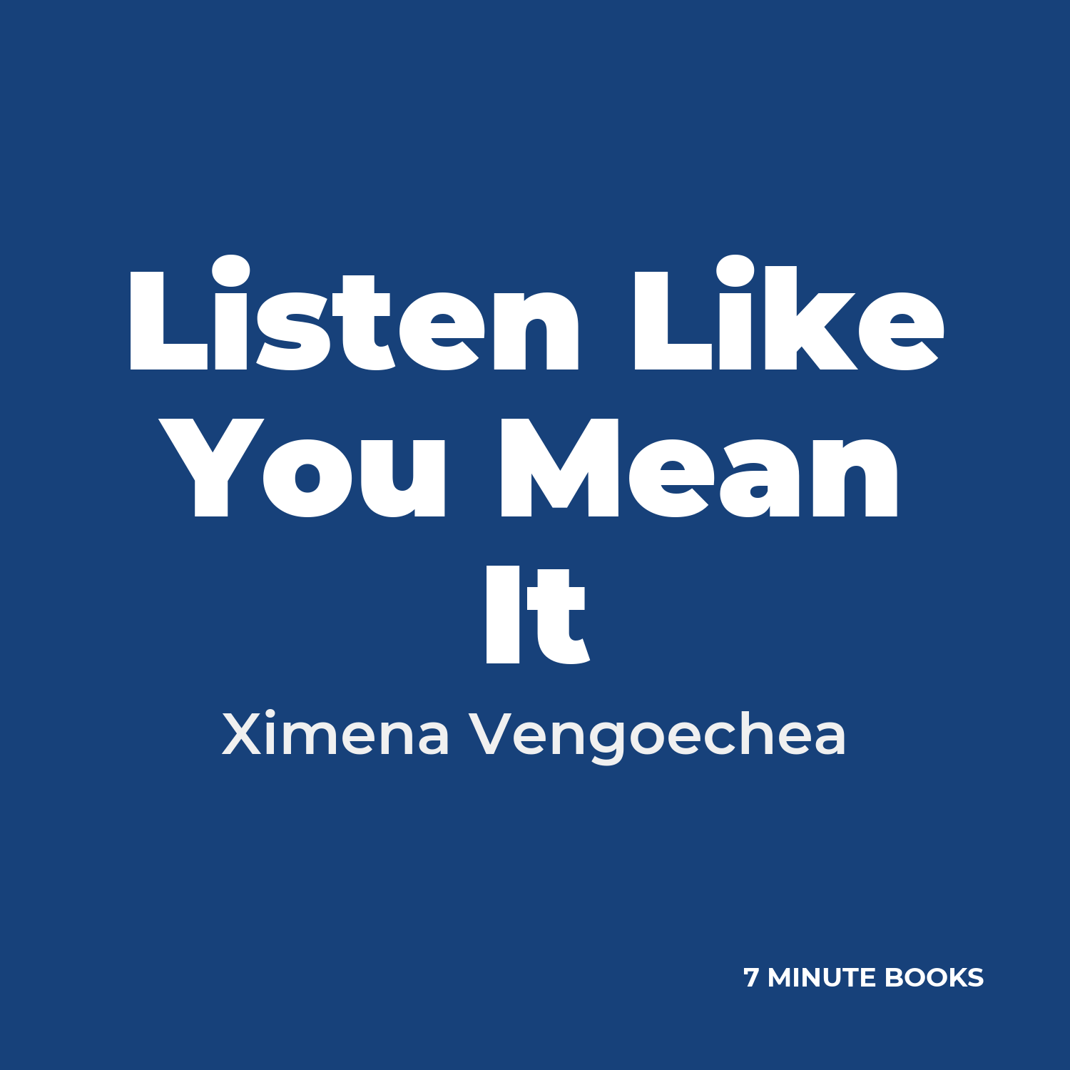 Listen Like You Mean It cover