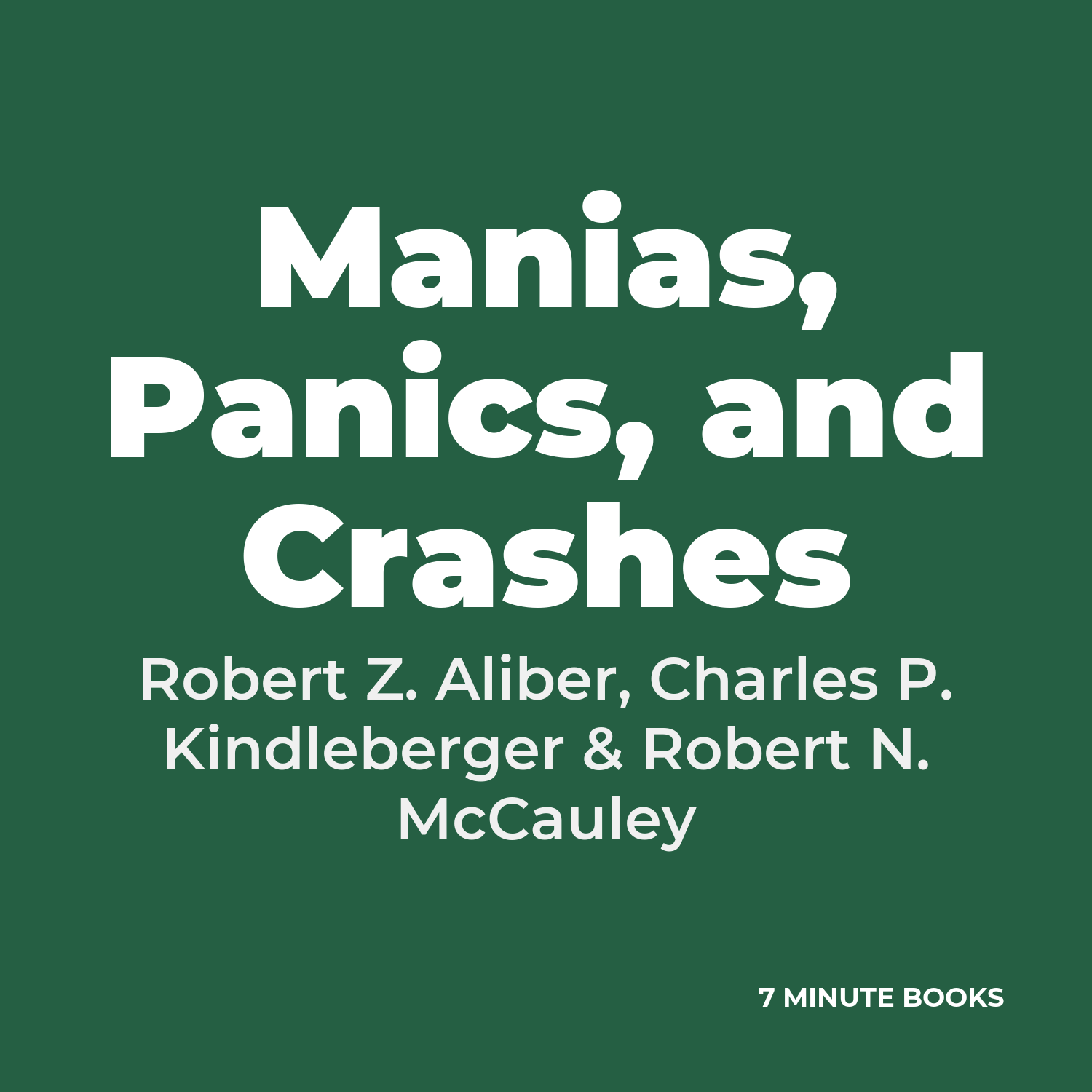 Manias, Panics, and Crashes cover