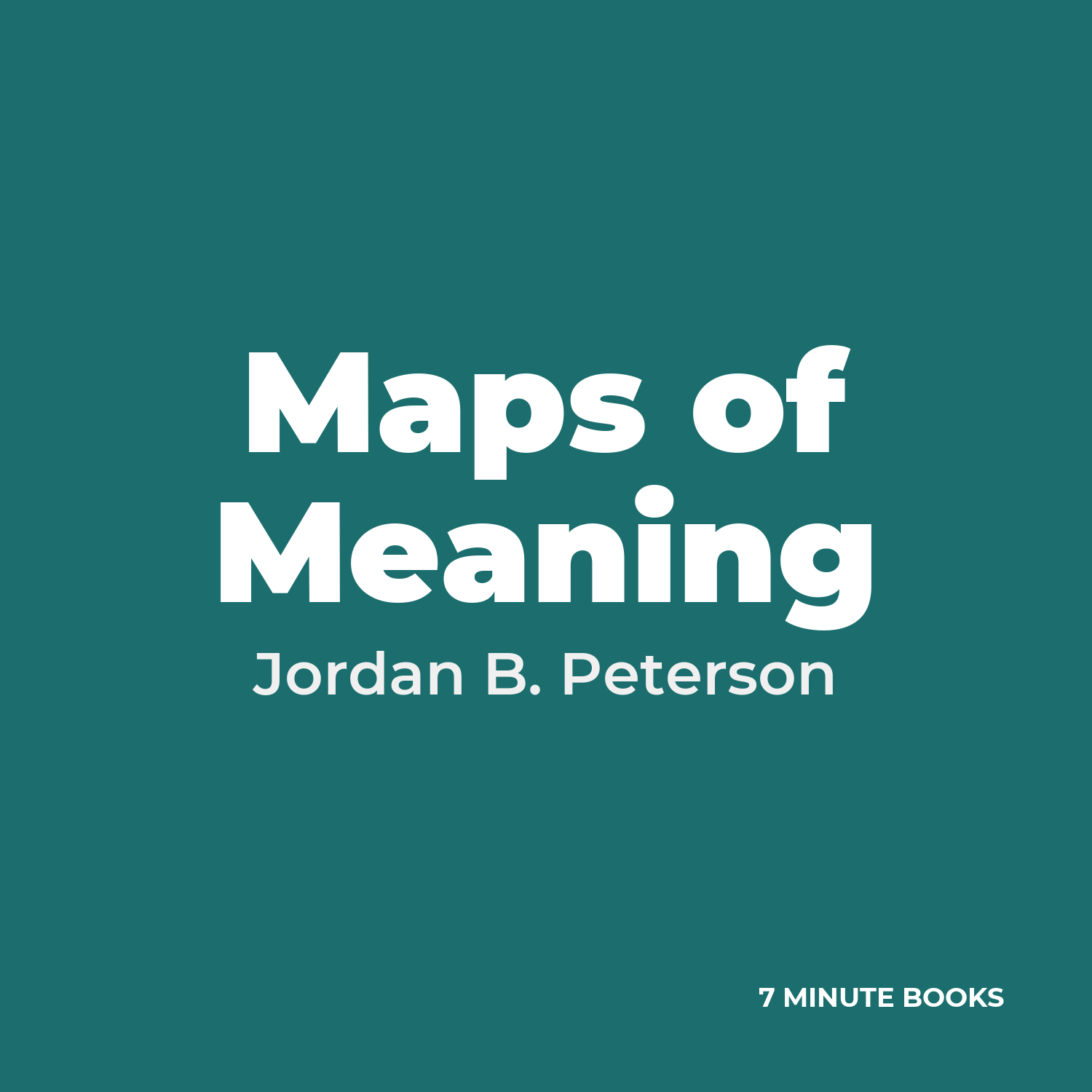 Maps of Meaning — by Jordan B. Peterson