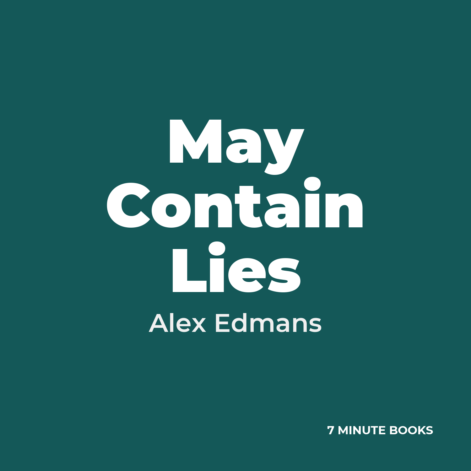 May Contain Lies cover