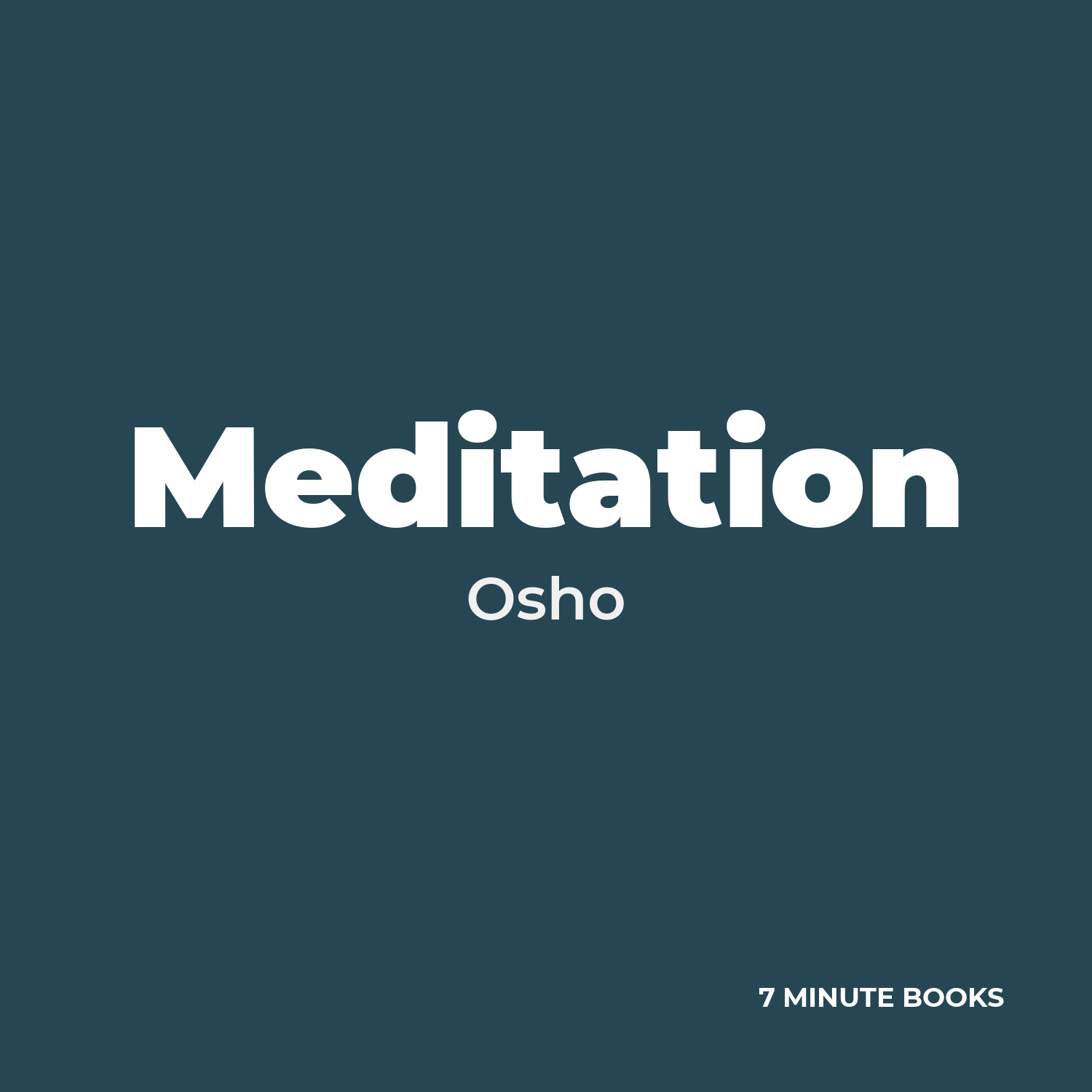 Meditation cover