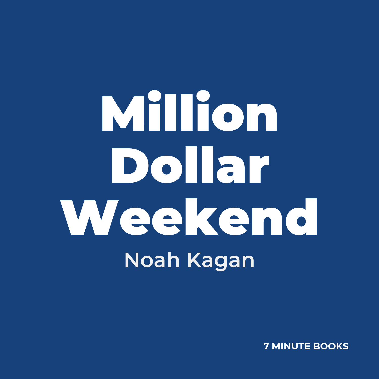 Million Dollar Weekend cover