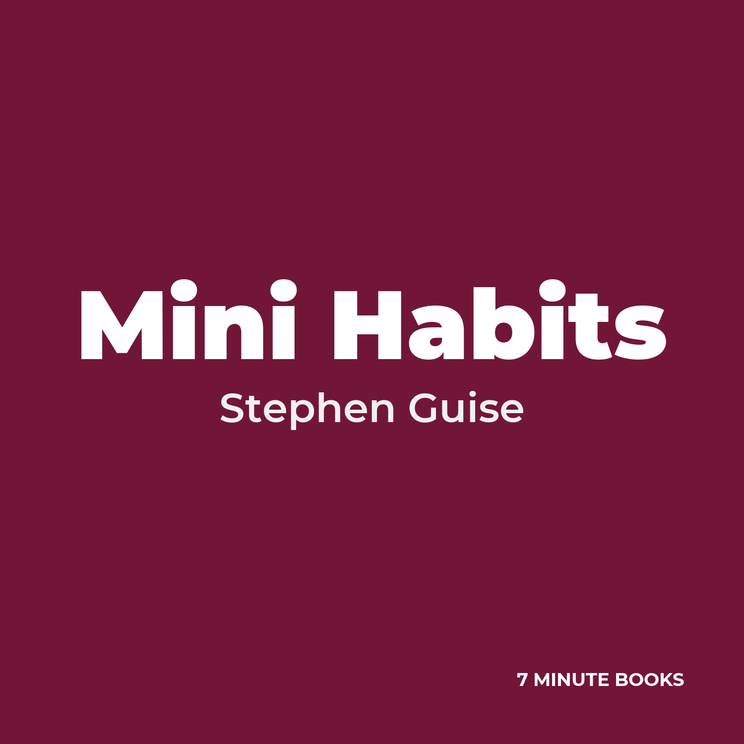 Mini Habits cover