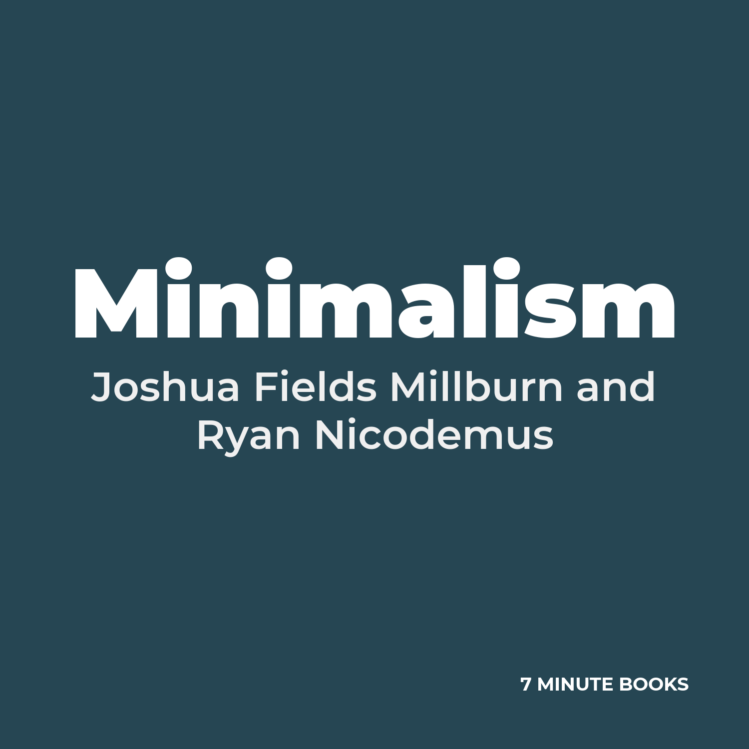 Minimalism cover