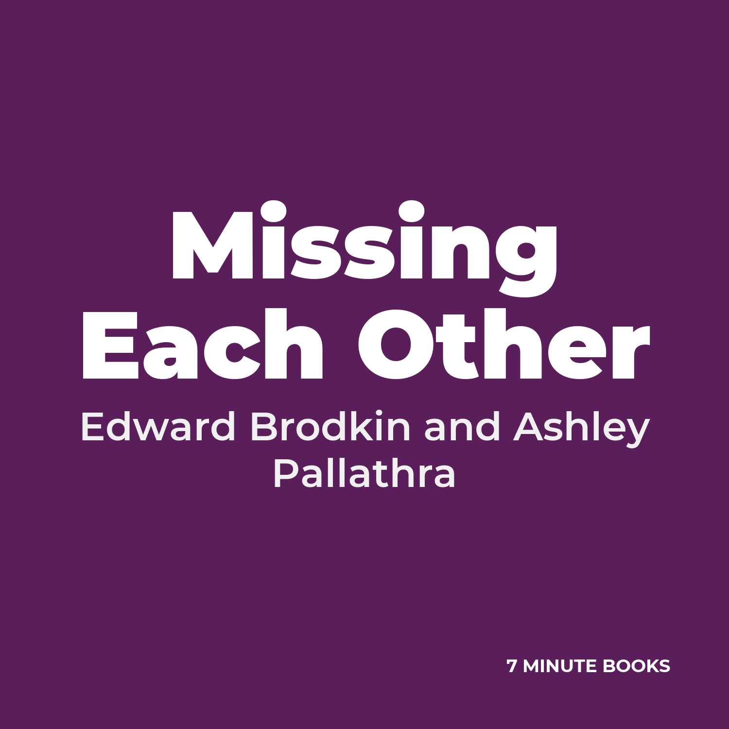 Missing Each Other cover
