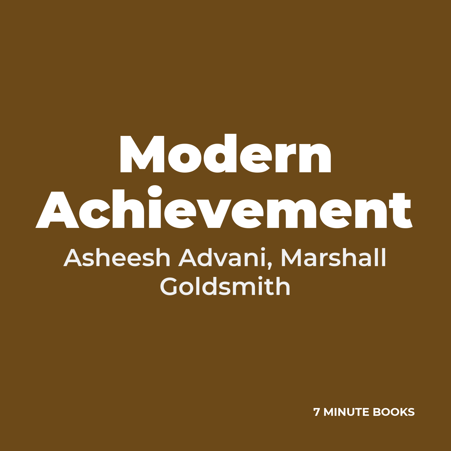 Modern Achievement cover
