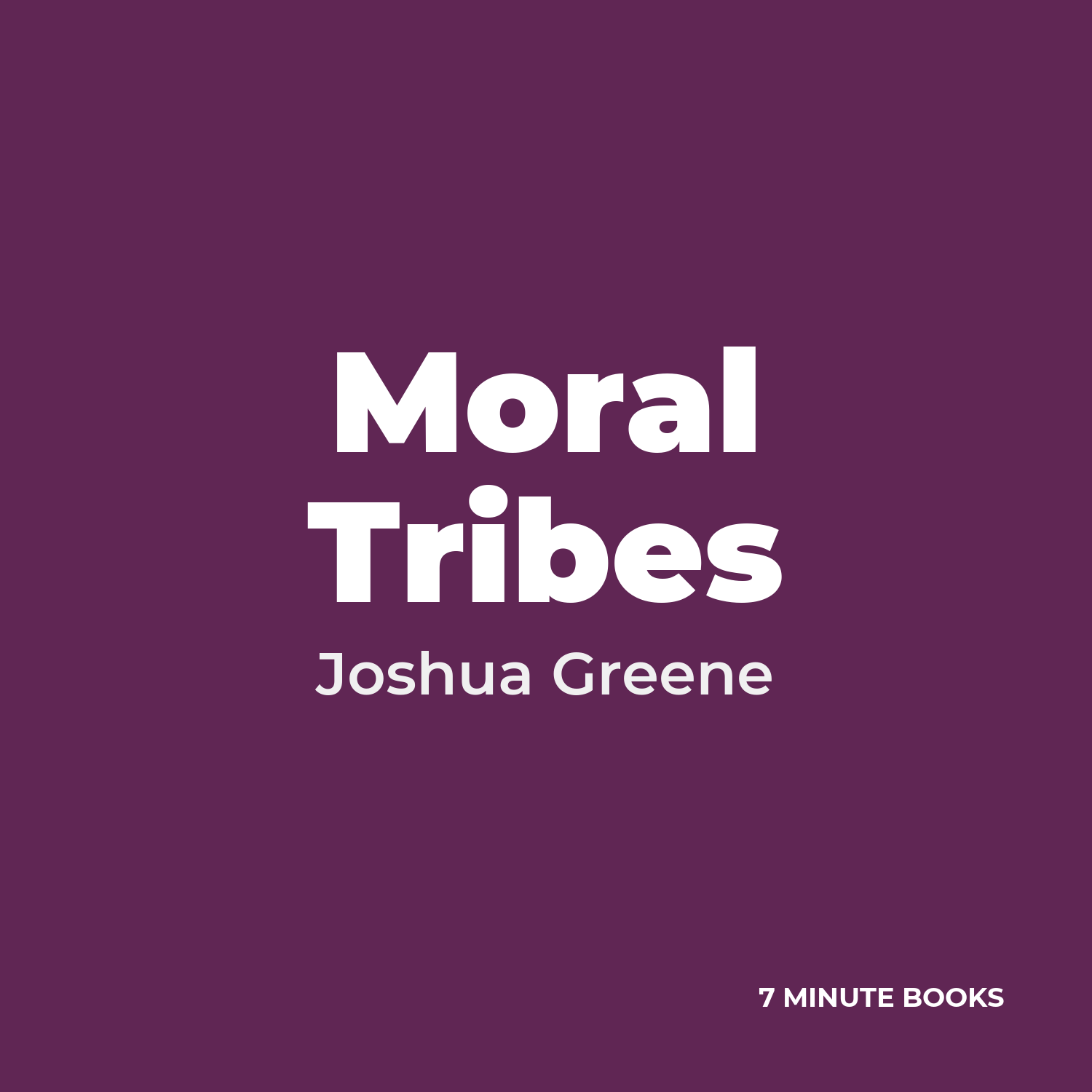 Moral Tribes cover