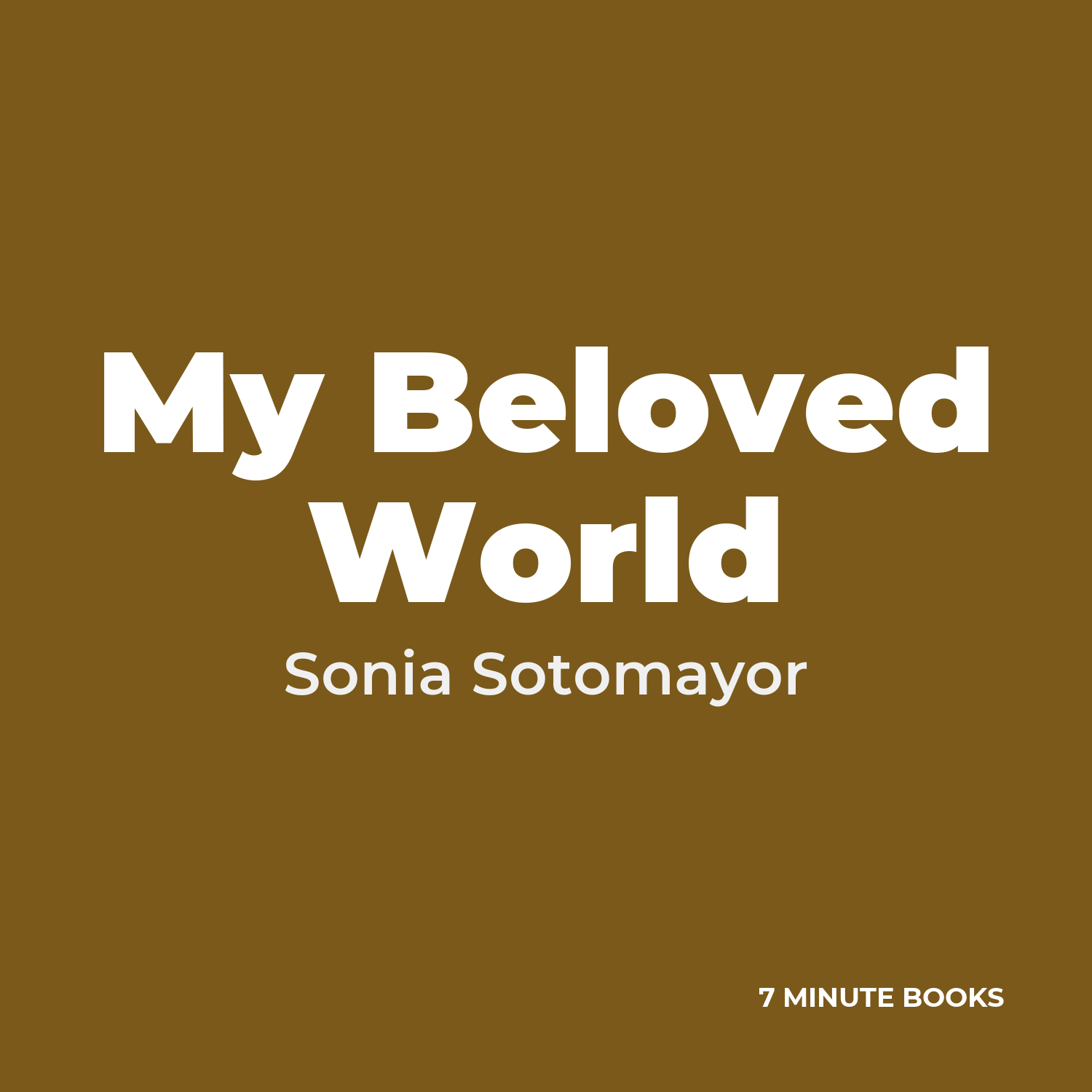 My Beloved World cover