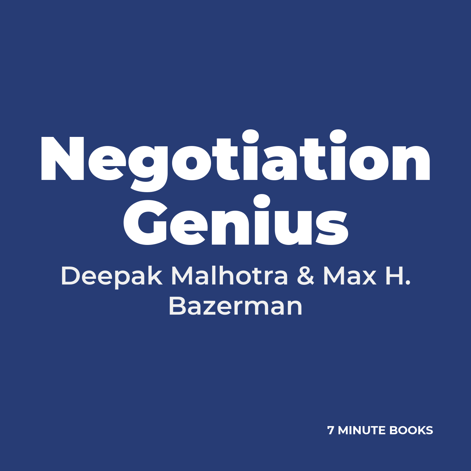 Negotiation Genius cover