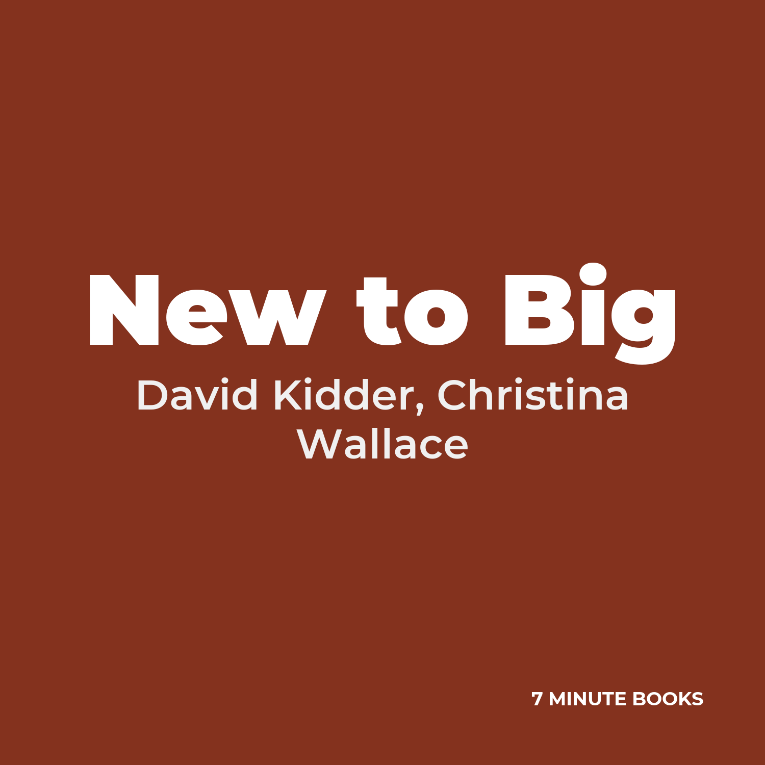 New to Big cover