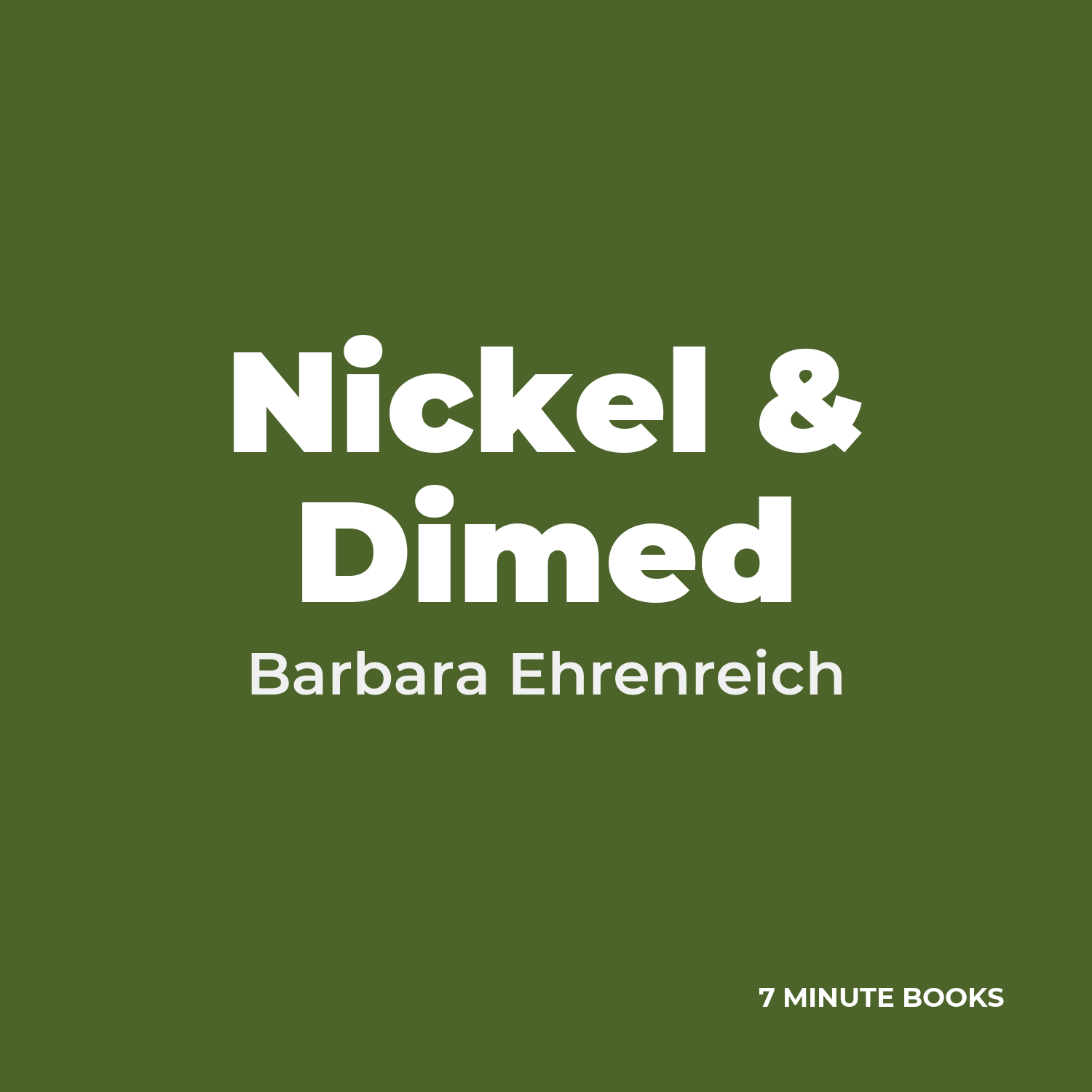 Nickel & Dimed cover