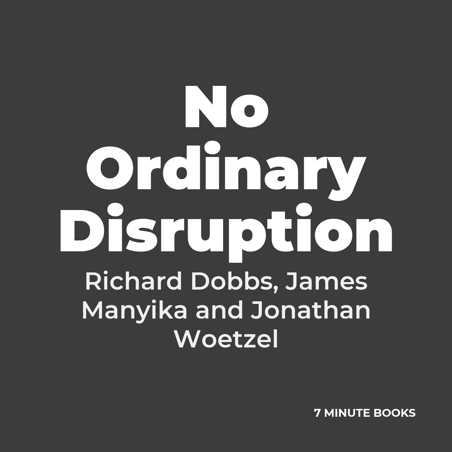 No Ordinary Disruption cover