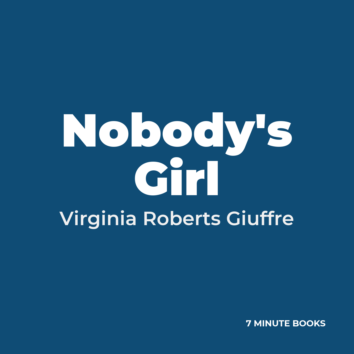 Nobody's Girl cover
