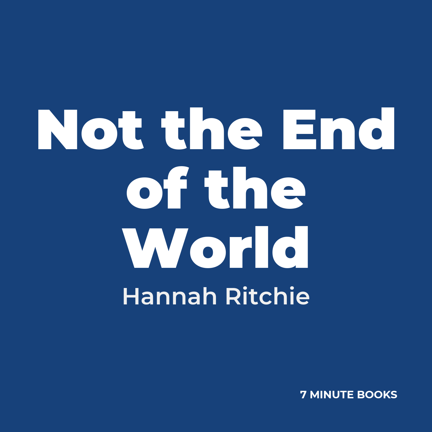 Not the End of the World cover