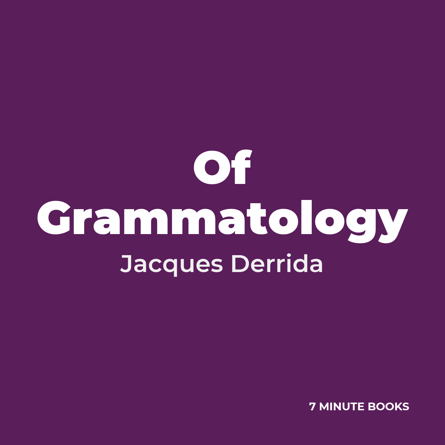 Of Grammatology cover