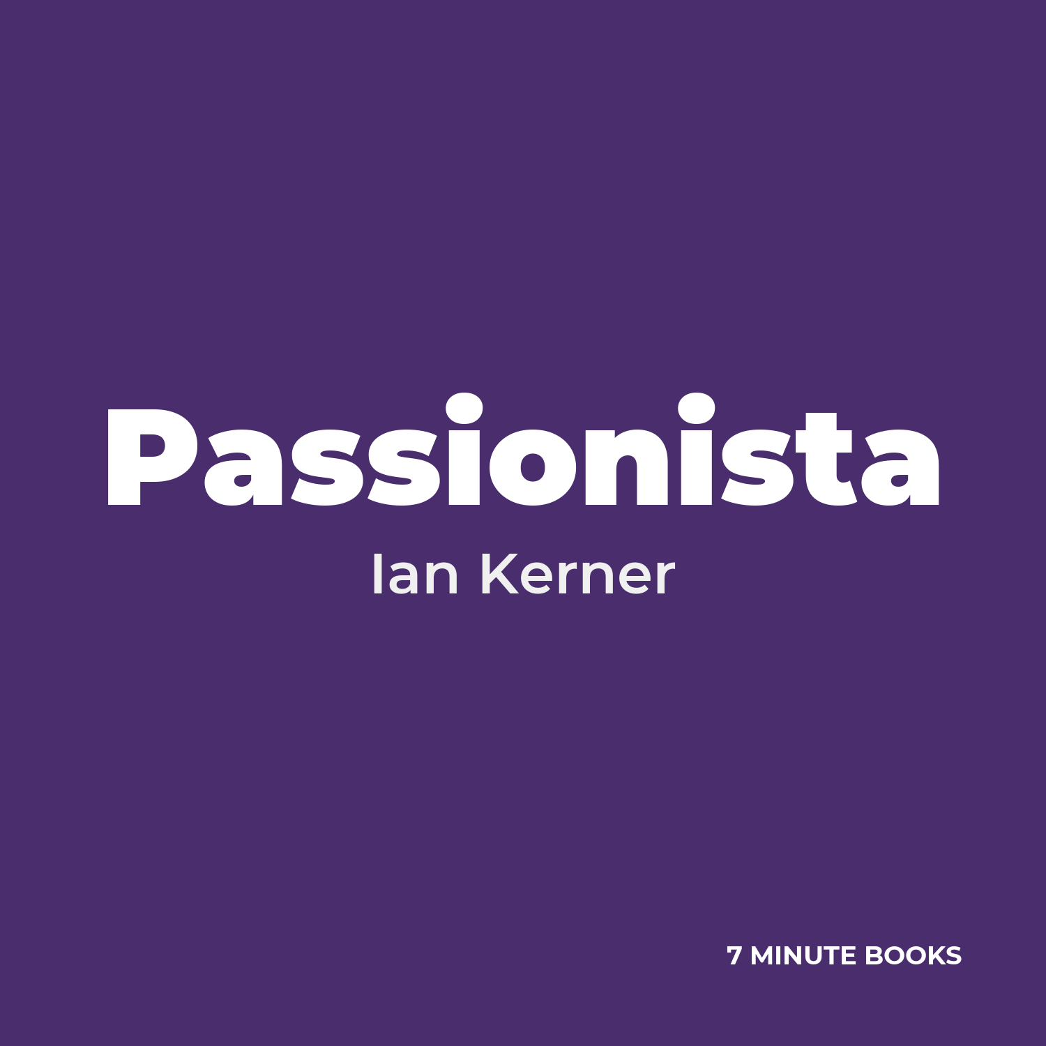 Passionista cover