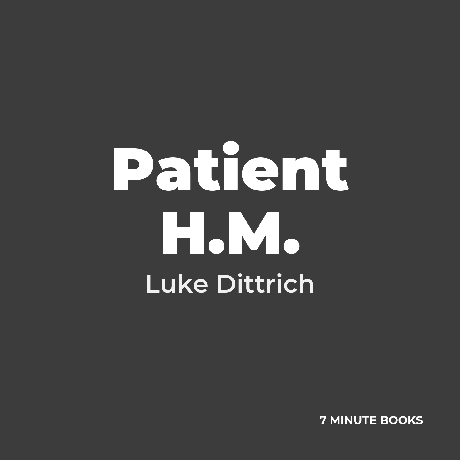 Patient H.M. cover