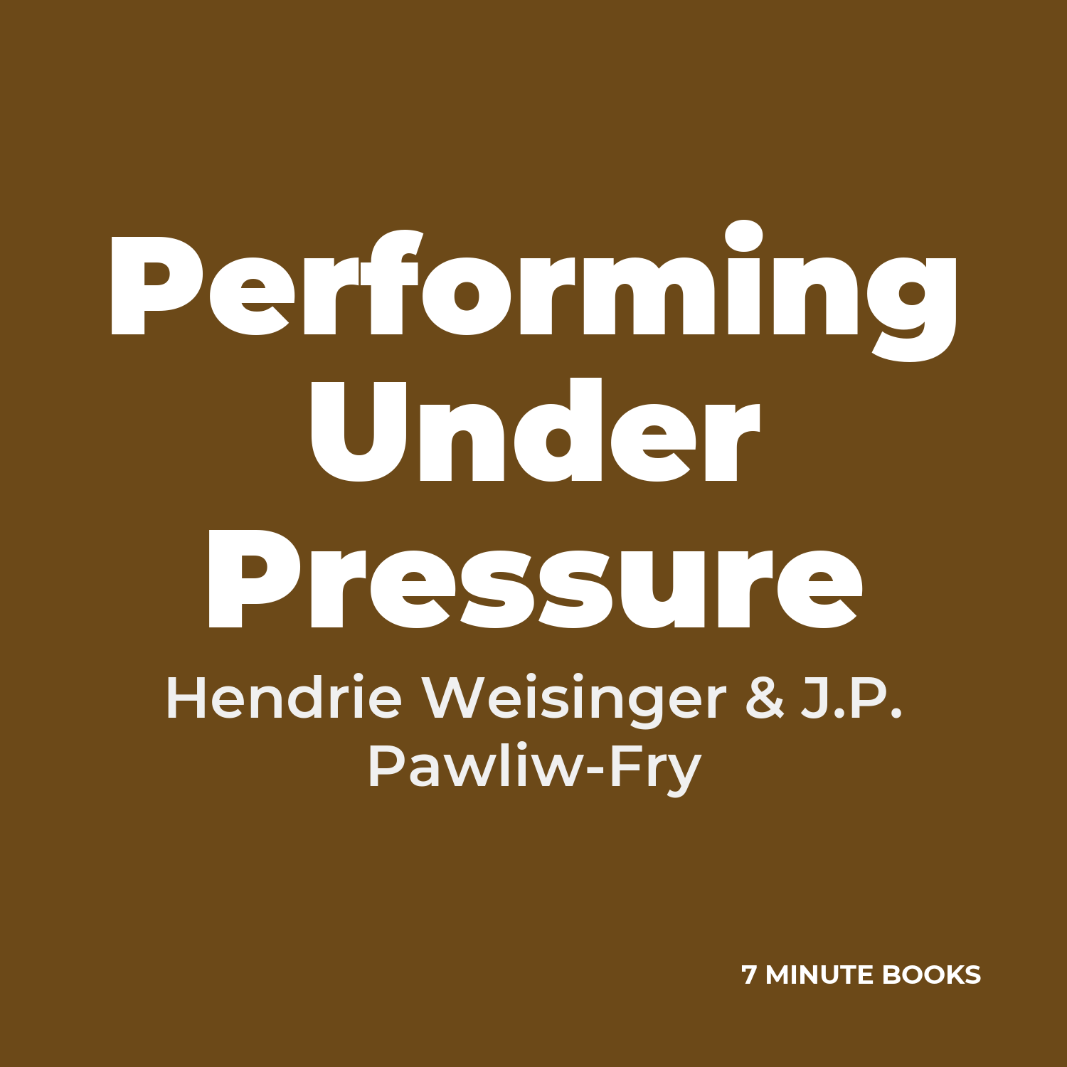 Performing Under Pressure cover