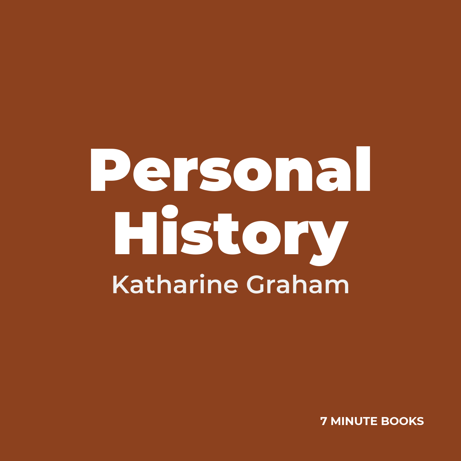 Personal History cover