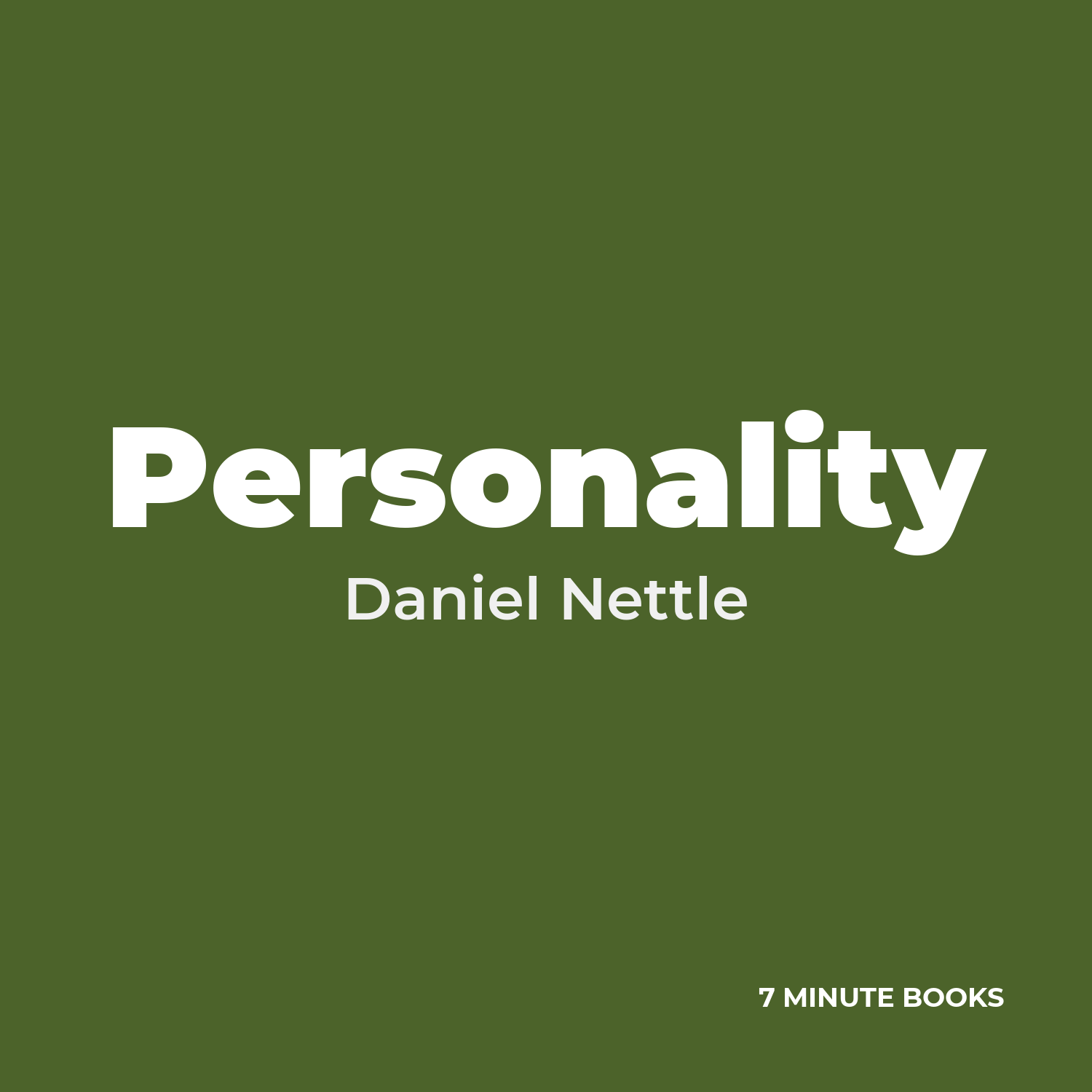 Personality cover