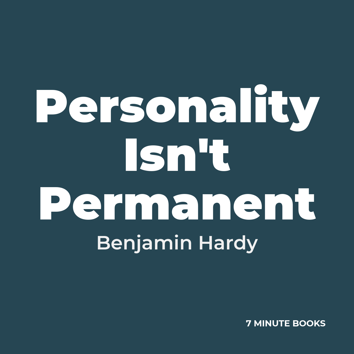 Personality Isn't Permanent cover