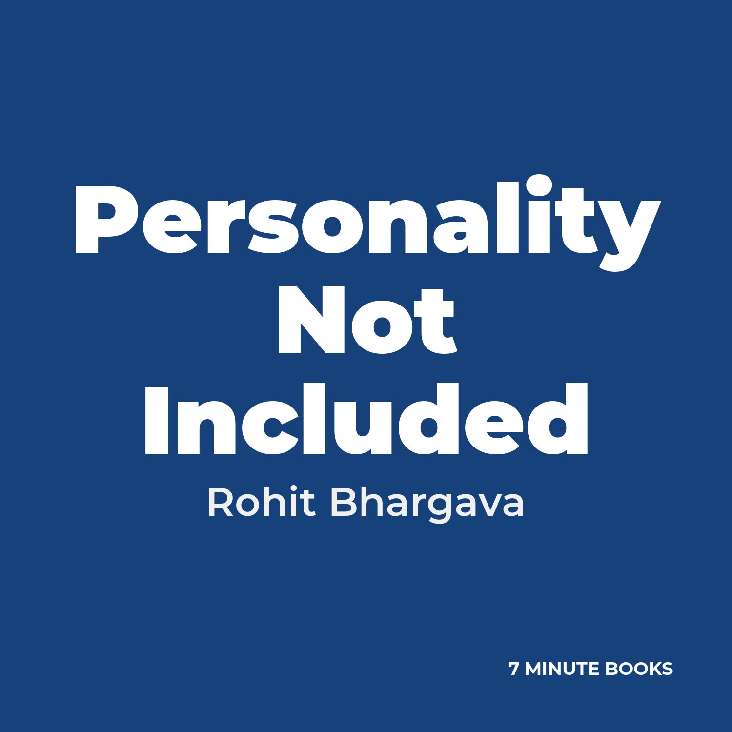 Personality Not Included cover